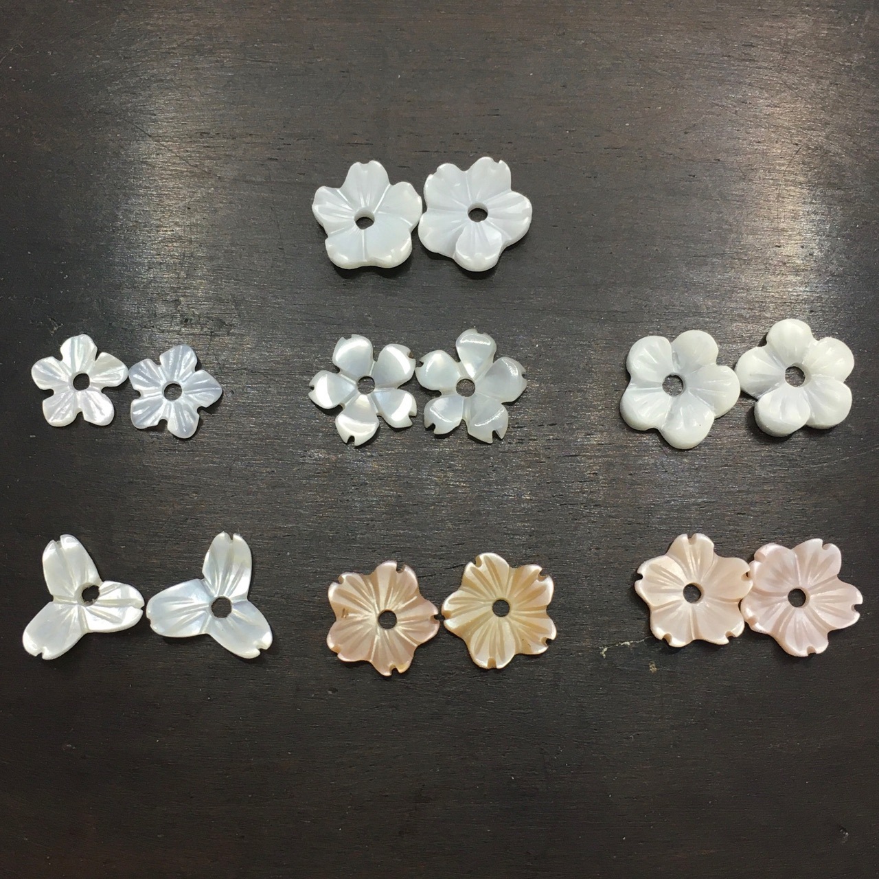 厂家直销新款6mm各式各样花朵碗花樱花梅花diy手链项链环耳饰品
