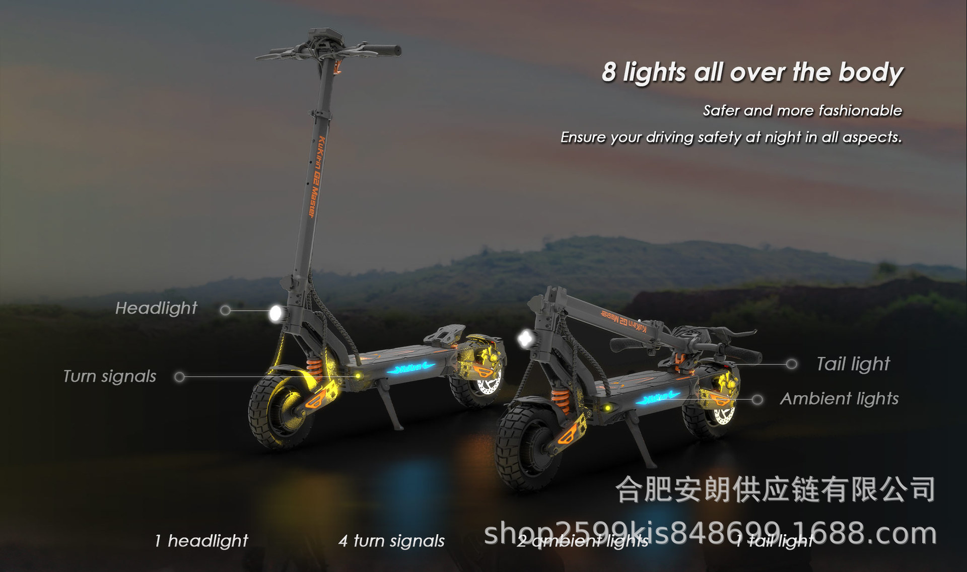 Kukirin G2master Dual Drive Electric Scooter Long Range Folding Off-Road Scooter