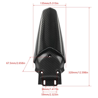 Motorcycle Fender Electric Off-Road Motorcycles Carbon