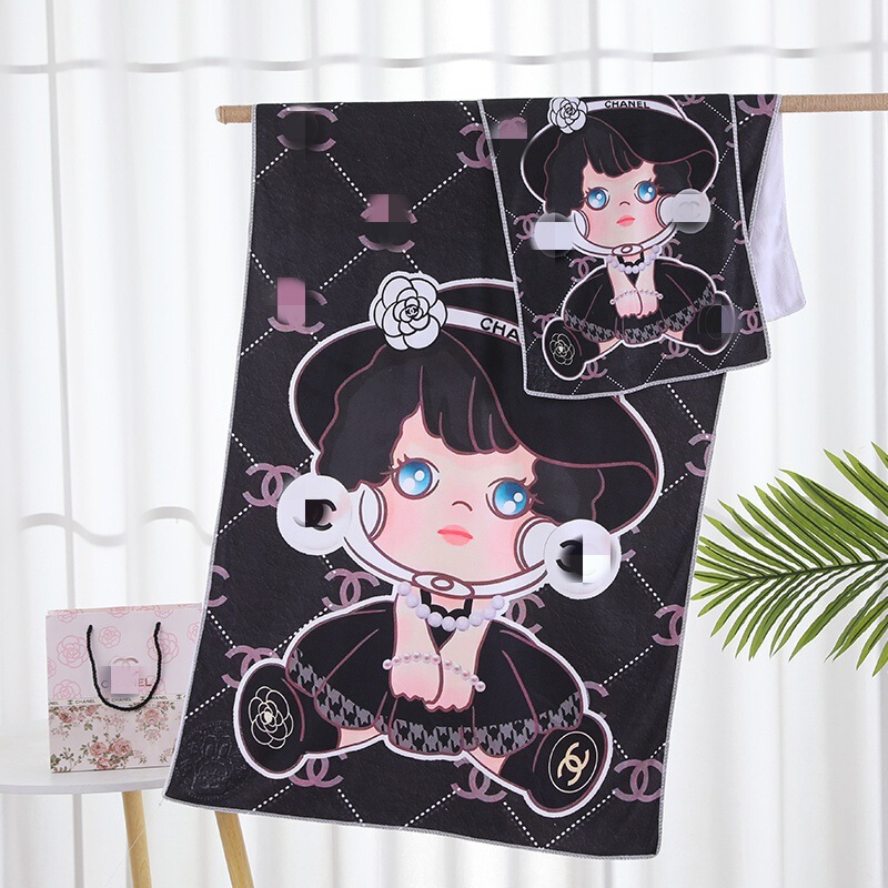 Manufacturer's Ready-Made Foreign Trade Trendy Brand Bath Towel and Towel Two-Piece Set Big-Name Cross-Border Microfiber Digital Printing Beach Towel Manufacturer's Ready-Made Foreign Trade Trendy Brand Bath Towel and Towel Two-Piece Set Big-Name Cross-Border Microfiber Digital Printing Beach Towel