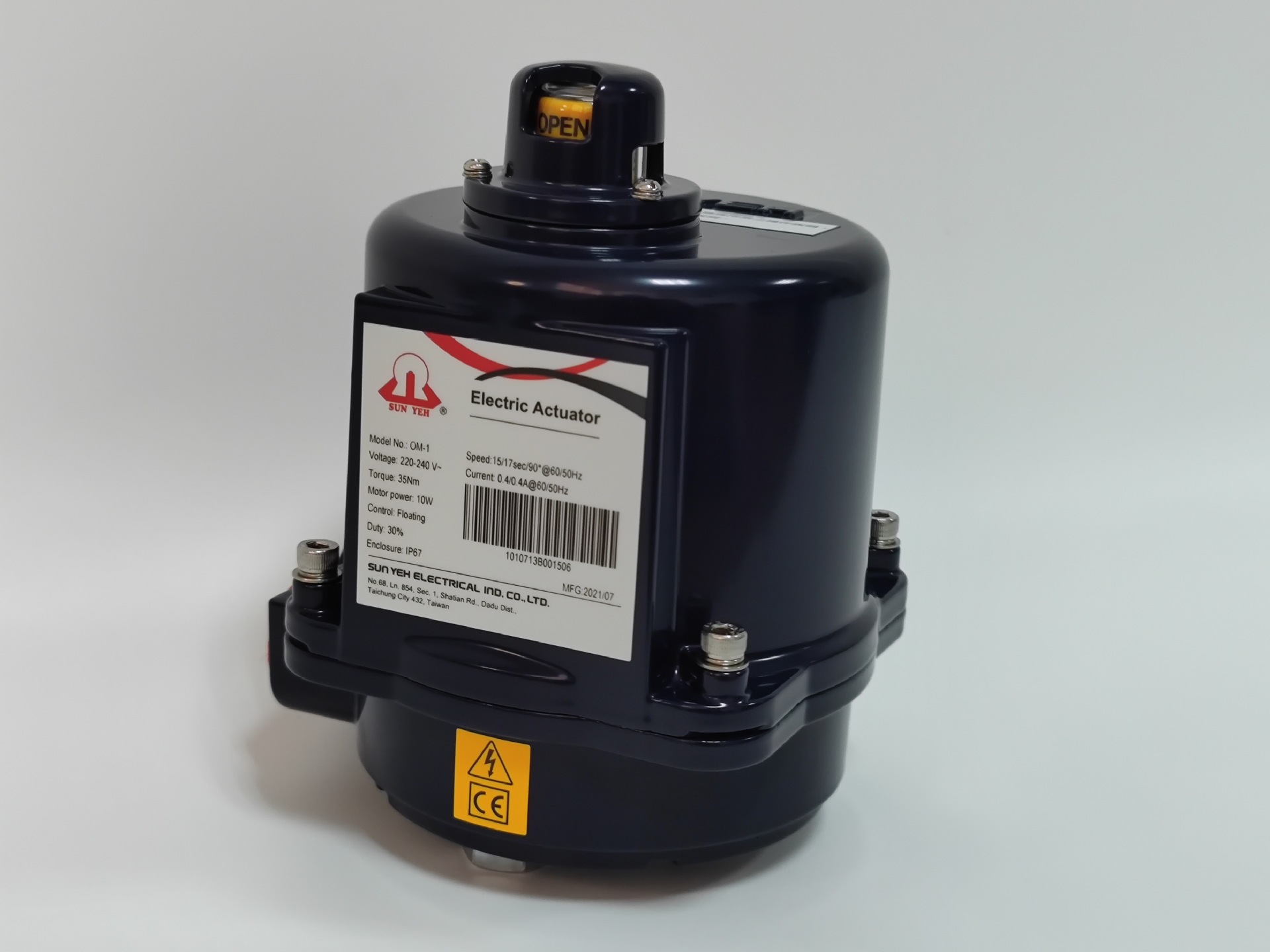 供应台湾山野 SUN YEH电动执行器OM-1台湾山野电动执行器