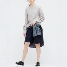 跨境速卖通外贸出口日本针织衫剪标棉料男女同款毛衣尾货服装批发