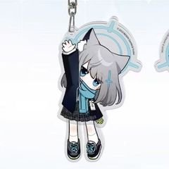 ブルーアーカイブ キーホルダー 周辺機器 サンドウルフ 白子 早瀬優香 中務桐乃 Qバージョン キャラクターペンダント アクリル