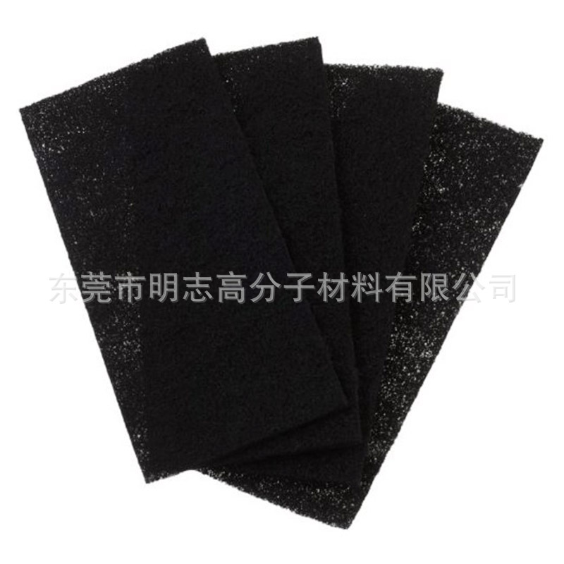 黑色过滤棉片 屋顶水槽过滤海绵 屋檐杂质处理滤网积水吸附过滤棉