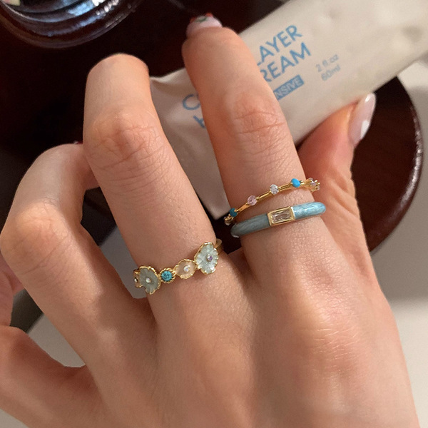 Mint blue enamel