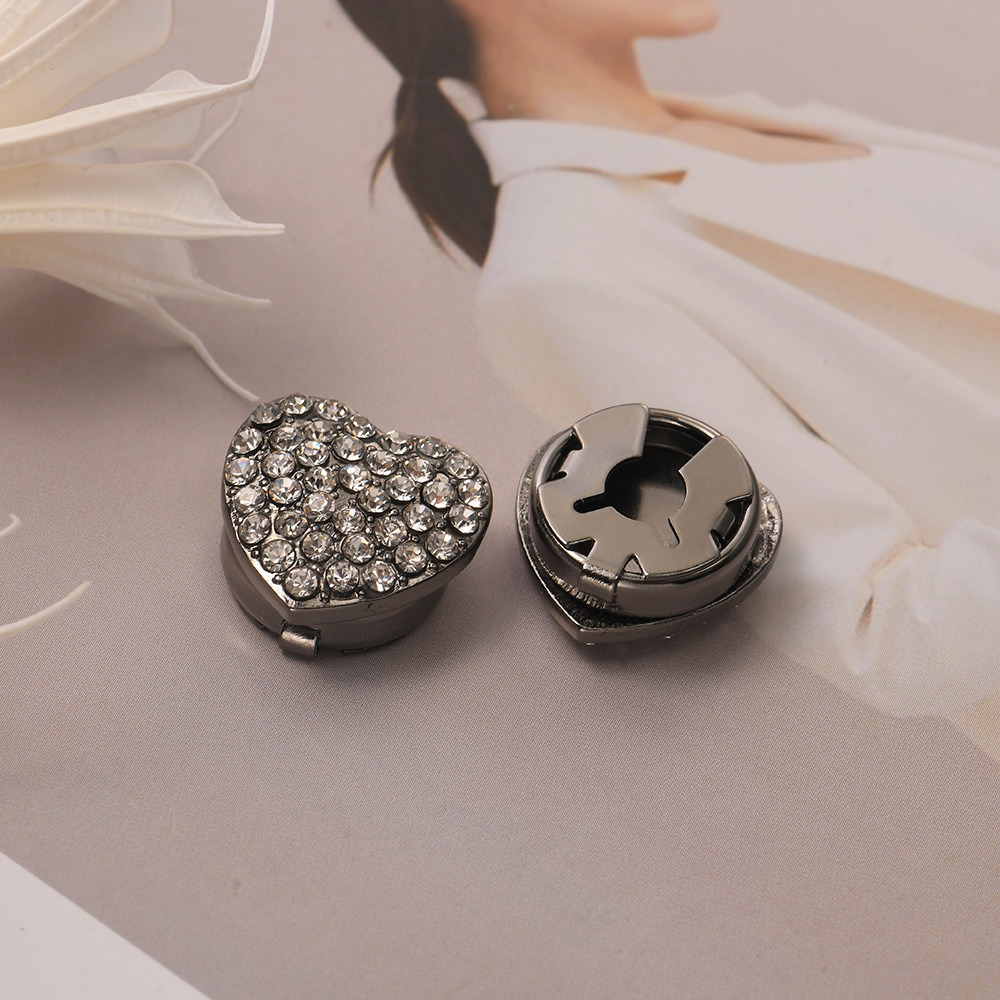 Women's Gender 1 Piece Elegant Korean Style Heart Shape Alloy Inlaid Pearls Artificial Pearls Women's Cufflinks