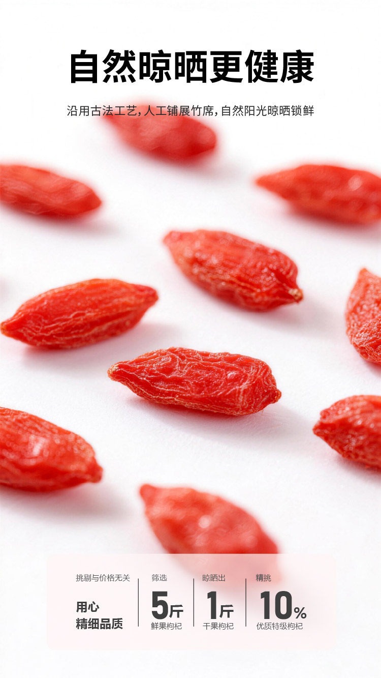 Goji Berry and Astragalus Root Combo 500g Ningxia Red Goji with Huang Qi for Tea and Soup Jar Pack preparation