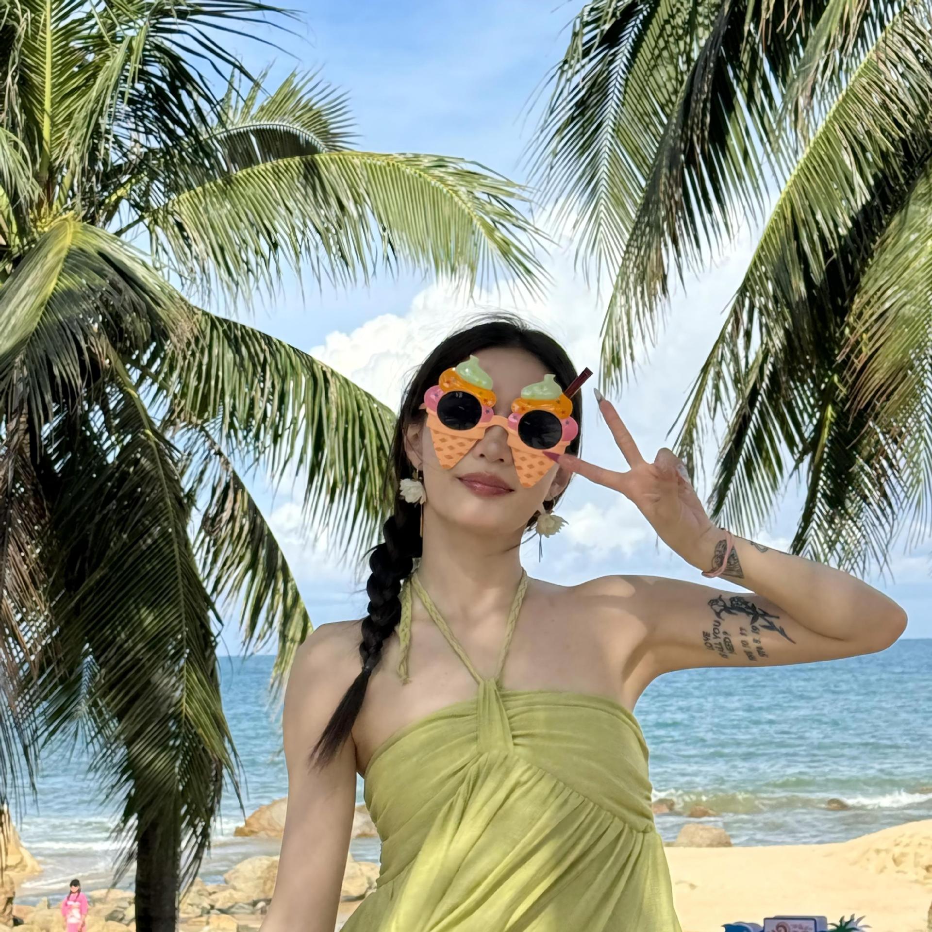Gafas de Fiesta con Temática Hawaiana, ABS, Divertido, Decorativo, para Fiestas en la Playa y Festivales de Música