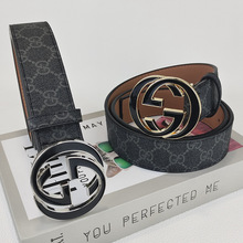 厂家批发男款双G字母扣个性百搭休闲时尚简约商务男士皮带潮腰带