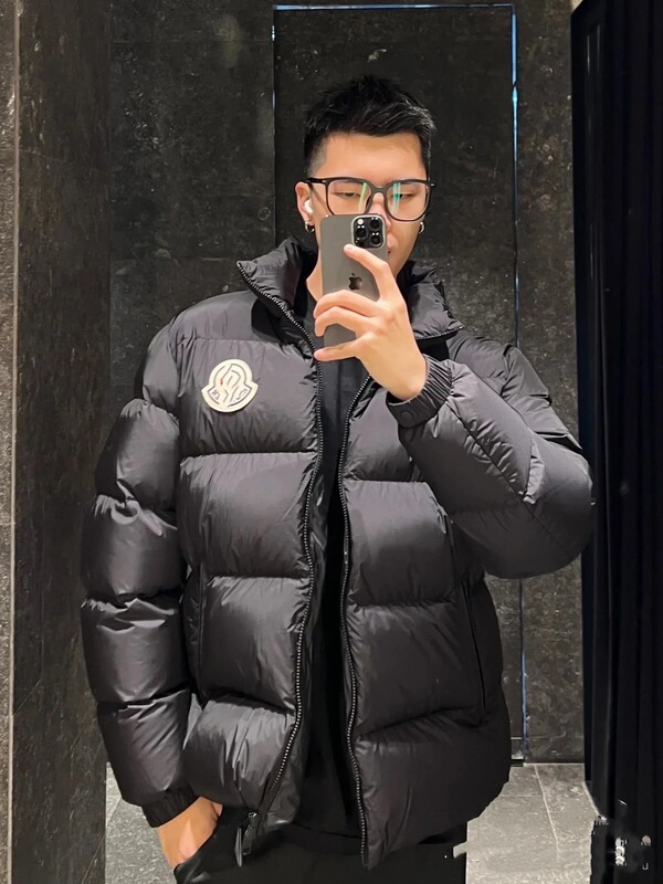25新款蒙家羽绒服立领加厚保暖宽松时尚大logo徽标男女同款羽绒服|undefined