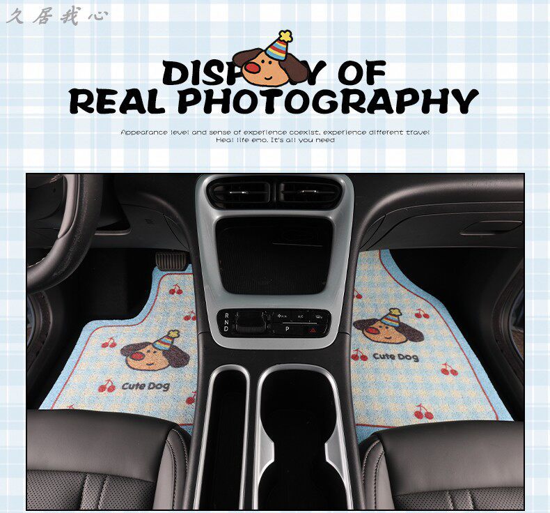Xingyuan Special Car Floor Mat for Driver's Seat, New Cute Cartoon Silk Loop, Wear-resistant and Dirt-resistant Carpet-style Floor Mat