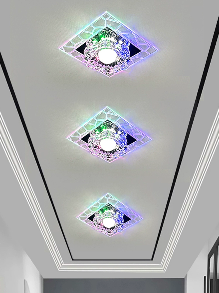Современный минималистичный потолочный LED-светильник для коридора и беседки, встраиваемое освещение