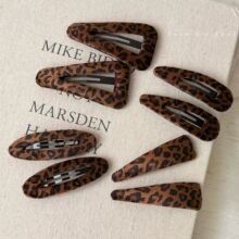 复古豹纹BB夹女2025新款高级感刘海夹碎发夹秋冬气质百搭发夹发饰