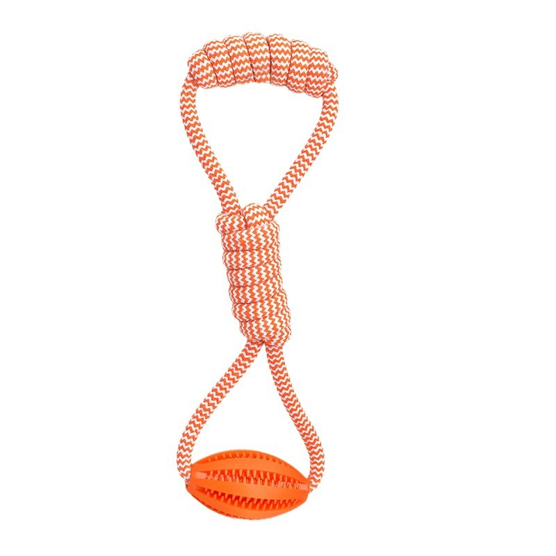 Pet Dog Toy Cotton Rope Hand Pulling Spill Ball to Relieve Depression Teeth Cleaning and Grinding Toy Olive Watermelon Ball Cat and Dog Supplies