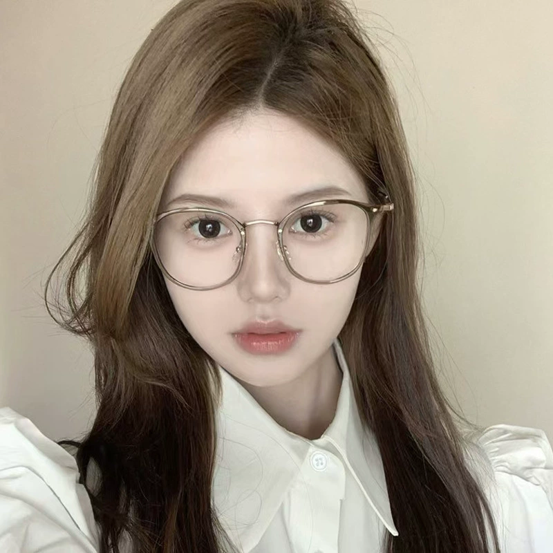 Glasses Anti -radiation Anti -Blu -ray Face Eyes Big Face Big Face Can Patients Pingguang Global Frame Men's Tide 9377