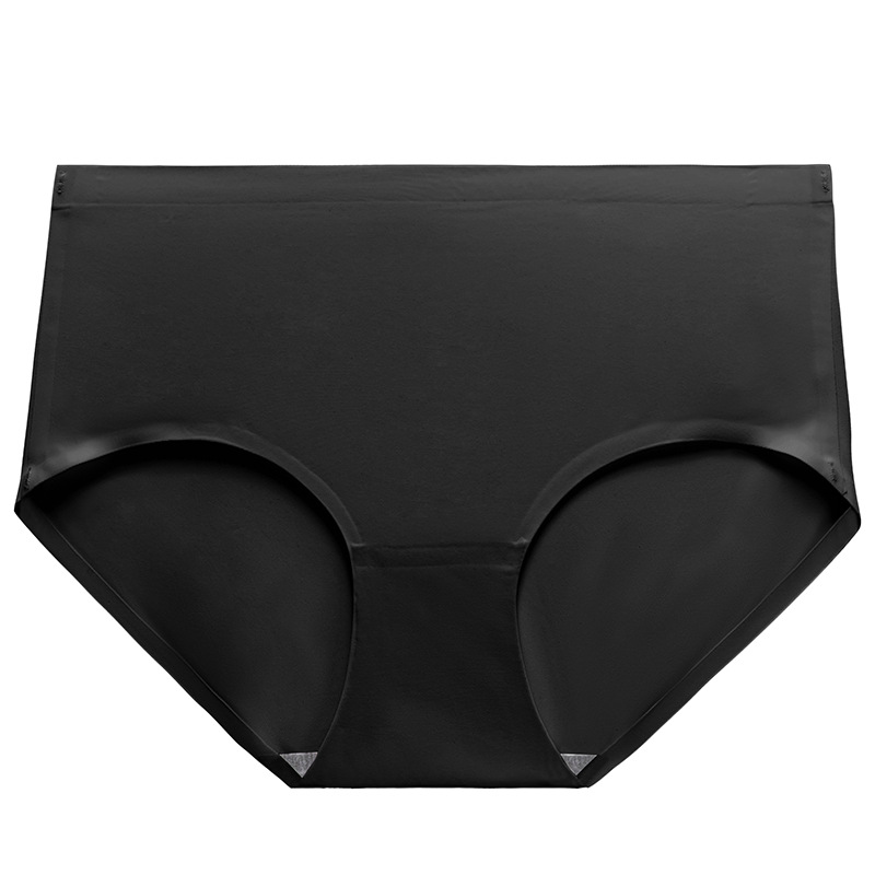 Color sólido simple cintura media chica verano ropa interior de seda de hielo cómodo transpirable delgado de una pieza escritos de las mujeres al por mayor