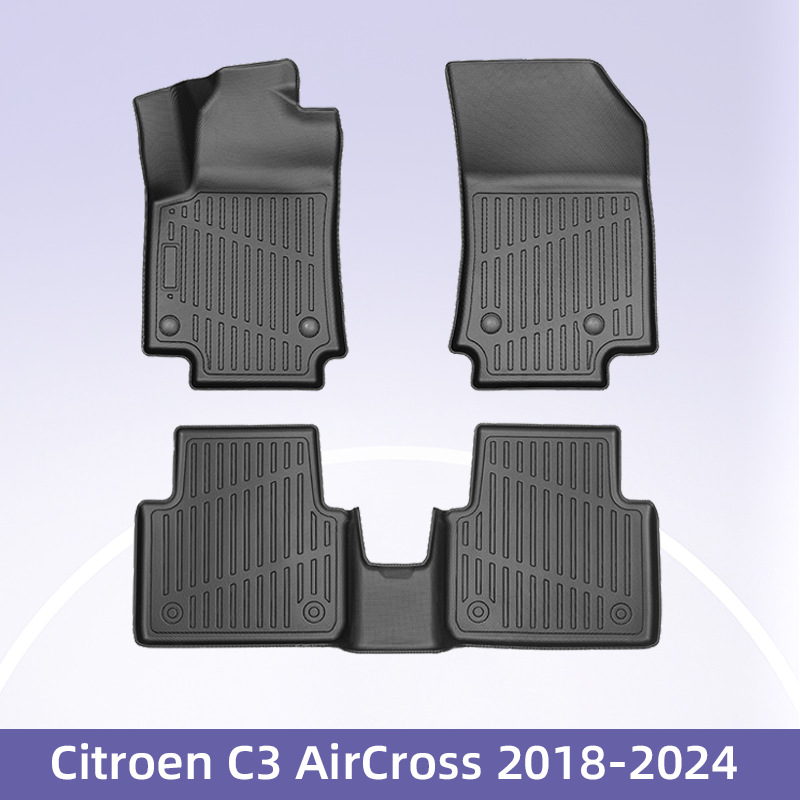 Europa para CITROEN C3 AirCross Combustible 18 - 24 3D TPE Cojín de pie para automóviles