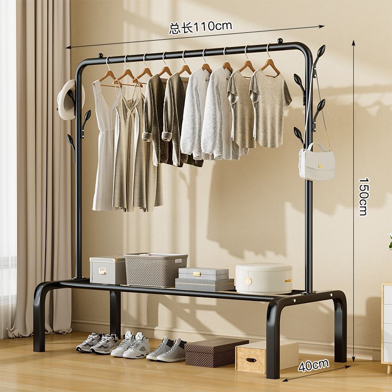 Percha de ropa móvil con ruedas tipo piso percha de ropa de dormitorio sala de estar doméstica red percha de ropa de lujo ligera percha de ropa al por mayor