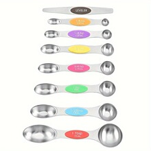 Z 16231 Stains Steel Silicone Handle Measuring Cup Set ��