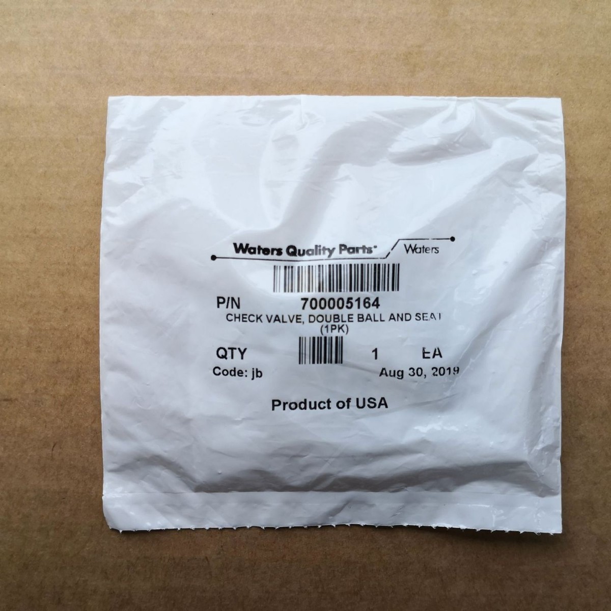 700005164 Check Valve, Double Ball & Seat