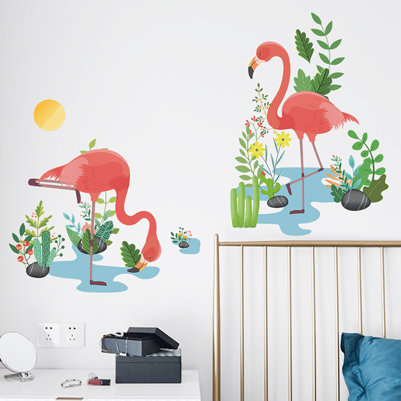 New Fashion Simple Flamingo Wall Stickers display picture 7