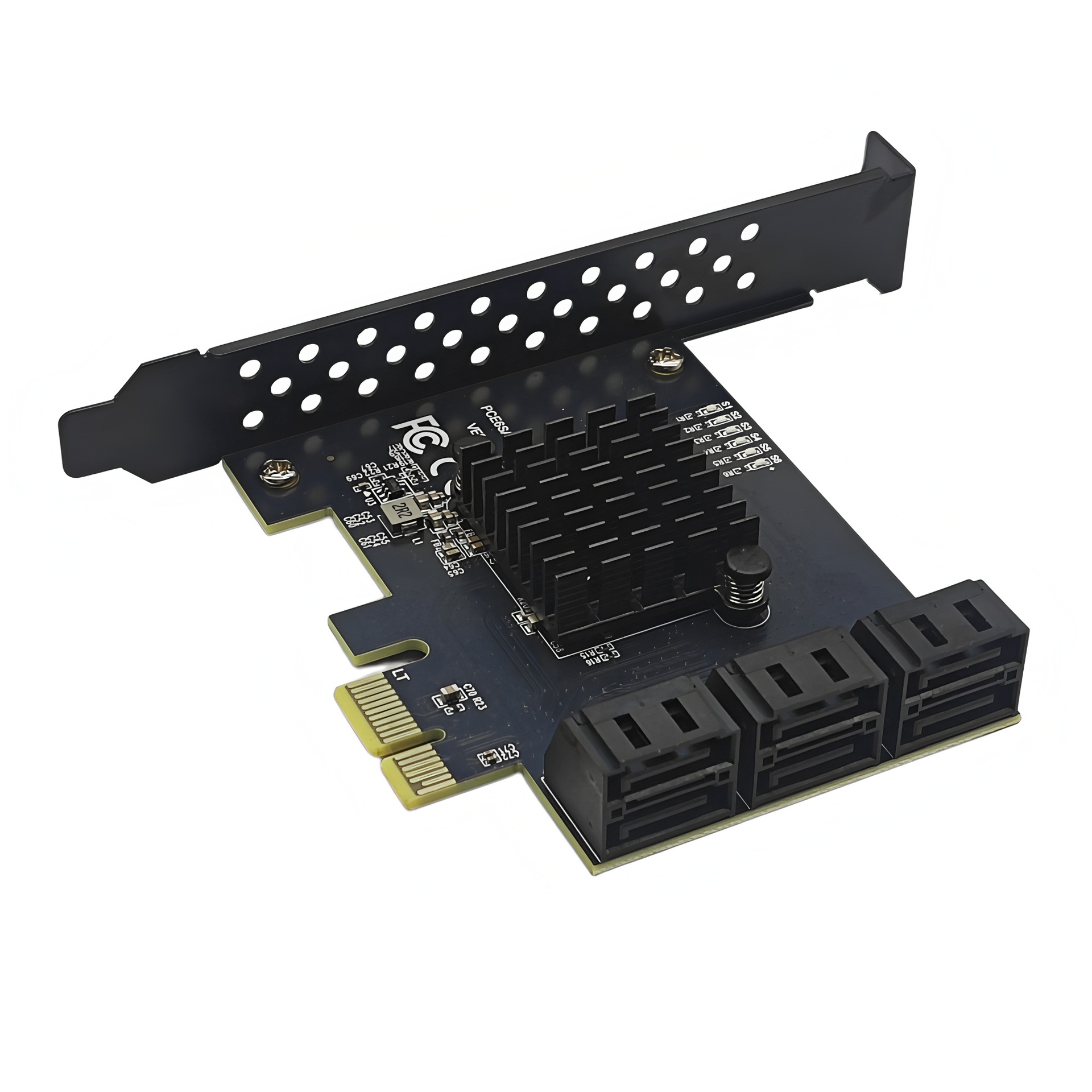 PCI-E GEN3ת6��SATA3.0Ӳ��ssdת�ӿ�6G��չ������RTL9100VB����