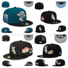 MLB白袜队2024新款棒球帽闭口帽刺绣欧美外贸跨境防晒遮阳帽cap