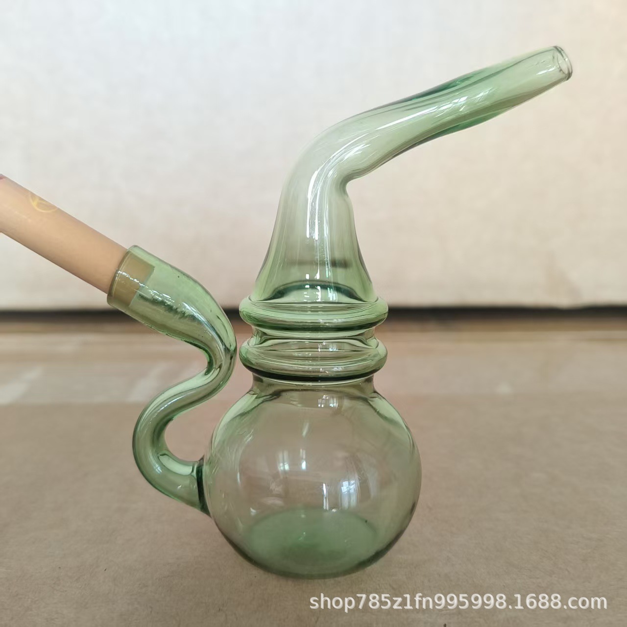粗中细支用彩色玻璃水烟壶水过滤健康水烟袋烟嘴水烟斗小号一体