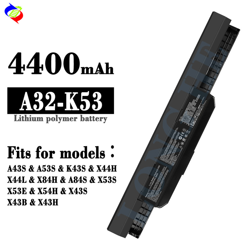 Suitable for Asus Laptop Batteries A43S A32-K53 A53S X44H X44L A43E K84Hr Wholesale