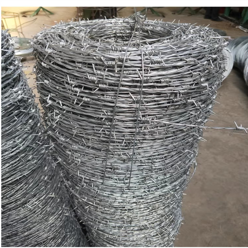双股热镀锌刺绳防锈防盗带刺铁线铁蒺藜小区学校高速围墙防爬刺网