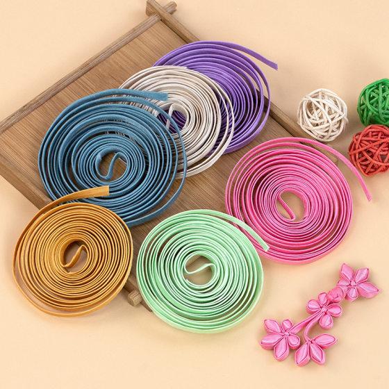 Diy handmade buckle color strip handmade raw materials hard strip three-dimensional pattern cloth strip button button accessories
