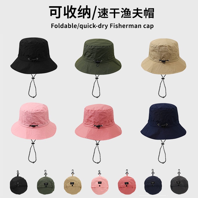 Waterproof handheld travel sun hat for traveling