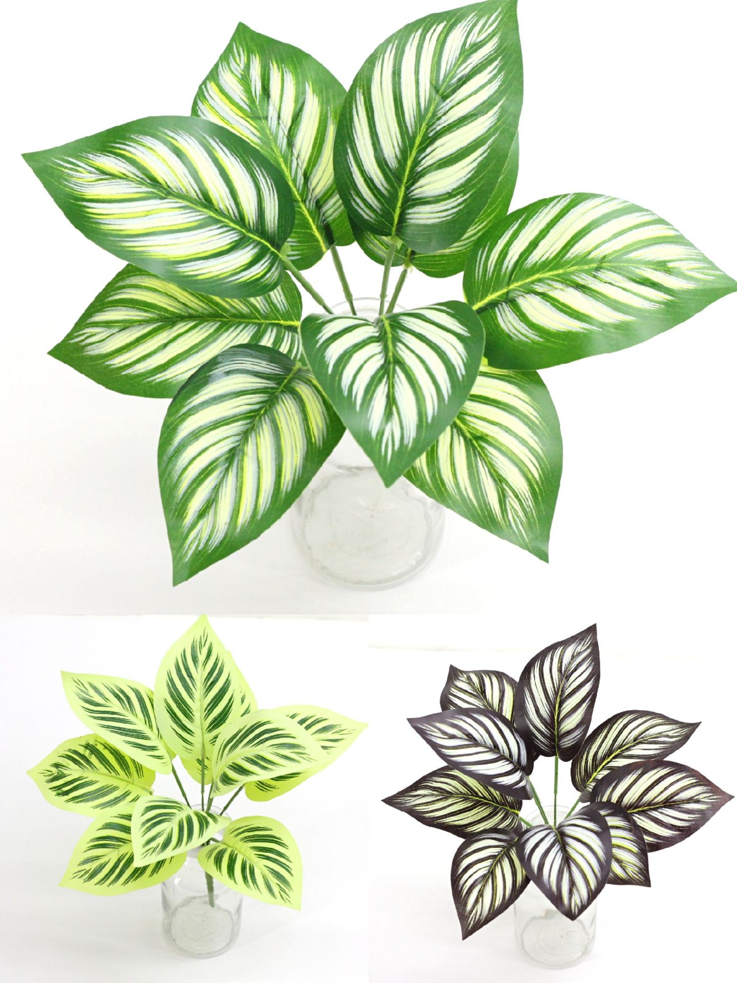 仿真手感叶植物墙配材把束叶子家居酒店装饰绿植景观工程