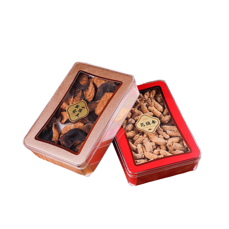 Caja de plástico transparente PS rectangular caja de almacenamiento de ropa interior caja de galletas dulces caja de chocolate caja de embalaje de regalo