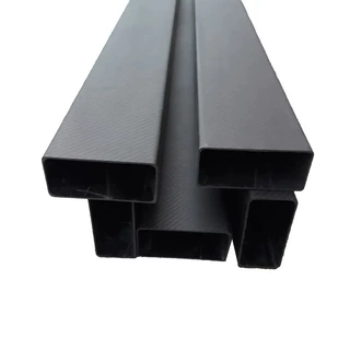 3K 碳纤维方管 可零切加工 建筑装饰轻量化碳纤方通