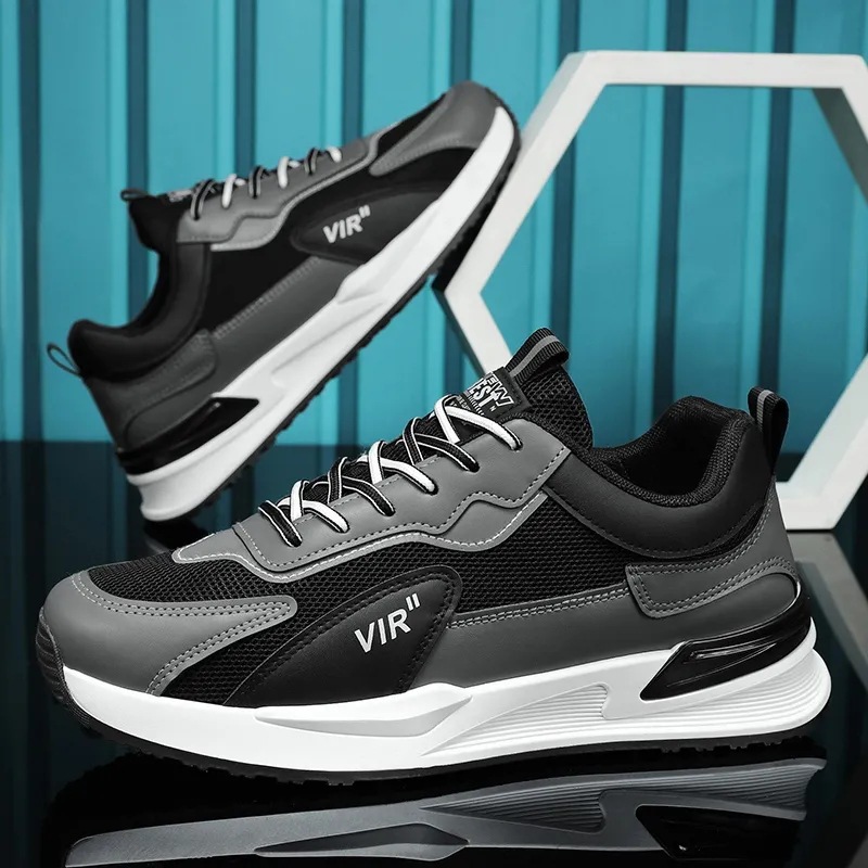 2025 primavera y verano nuevos zapatos de hombre zapatos para correr de malla transpirable de suela suave antideslizante zapatos deportivos casuales zapatos de papá de moda