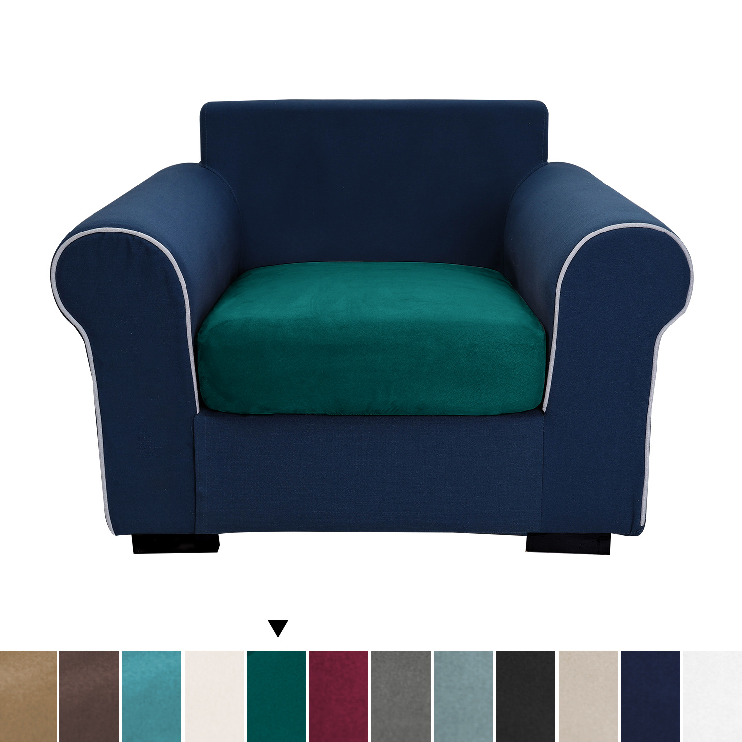 Cross-border Super Soft Velvet Craft Amazon Home Fabric Sofa Cushion High Elastic Solid Color Cross-border Cushion Cover