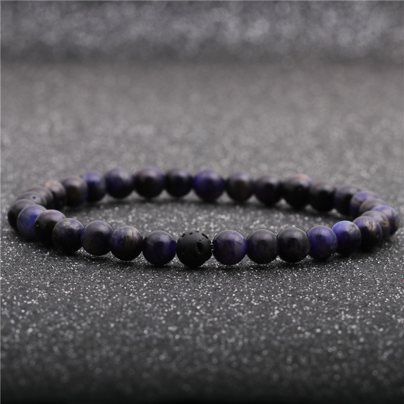 Simple New Volcanic Stone Bracelet display picture 4