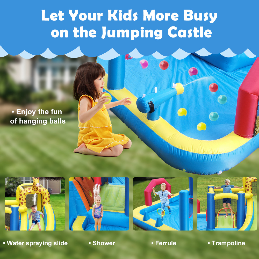 HappyLion inflable trampolín slide travieso Castillo travieso directo del parque infantil inflable trampolín castillo inflable