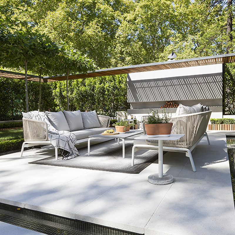 Al Aire Libre sofá patio ocio Silla de ratán muebles Nordic Hotel Villa jardín al aire libre Sunshine Room combinación de mesa de té