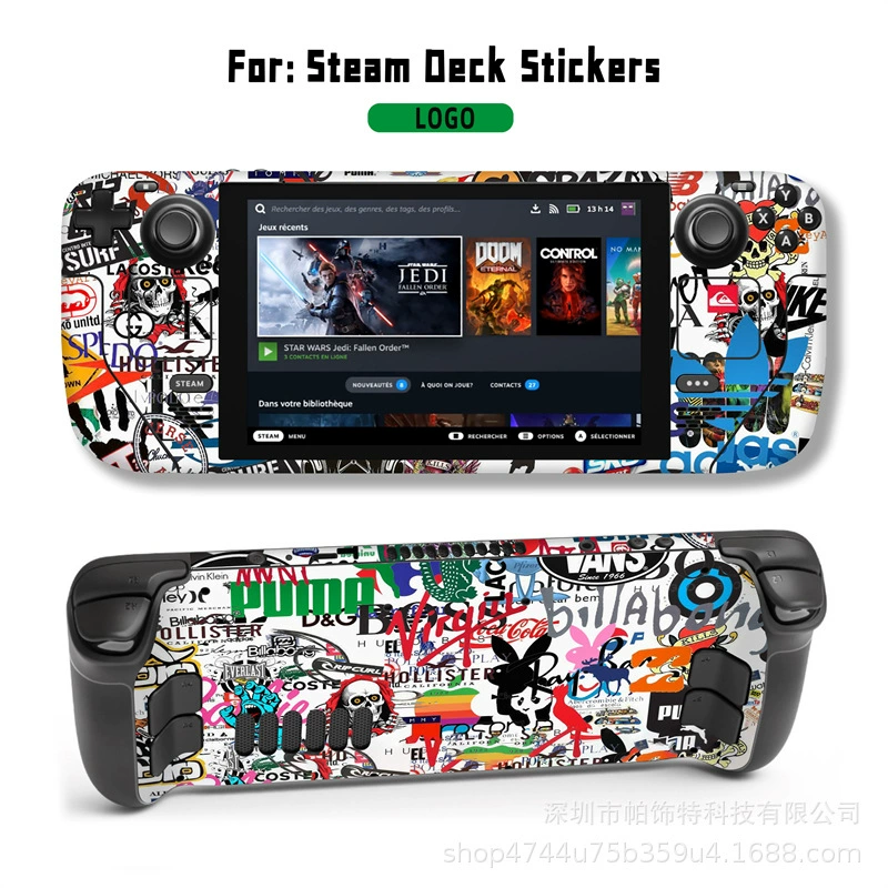 Подходит для наклейки Steam Deck, наклейка на Steam Deck Patch, Steam Panda, вручную, персональный пиксель