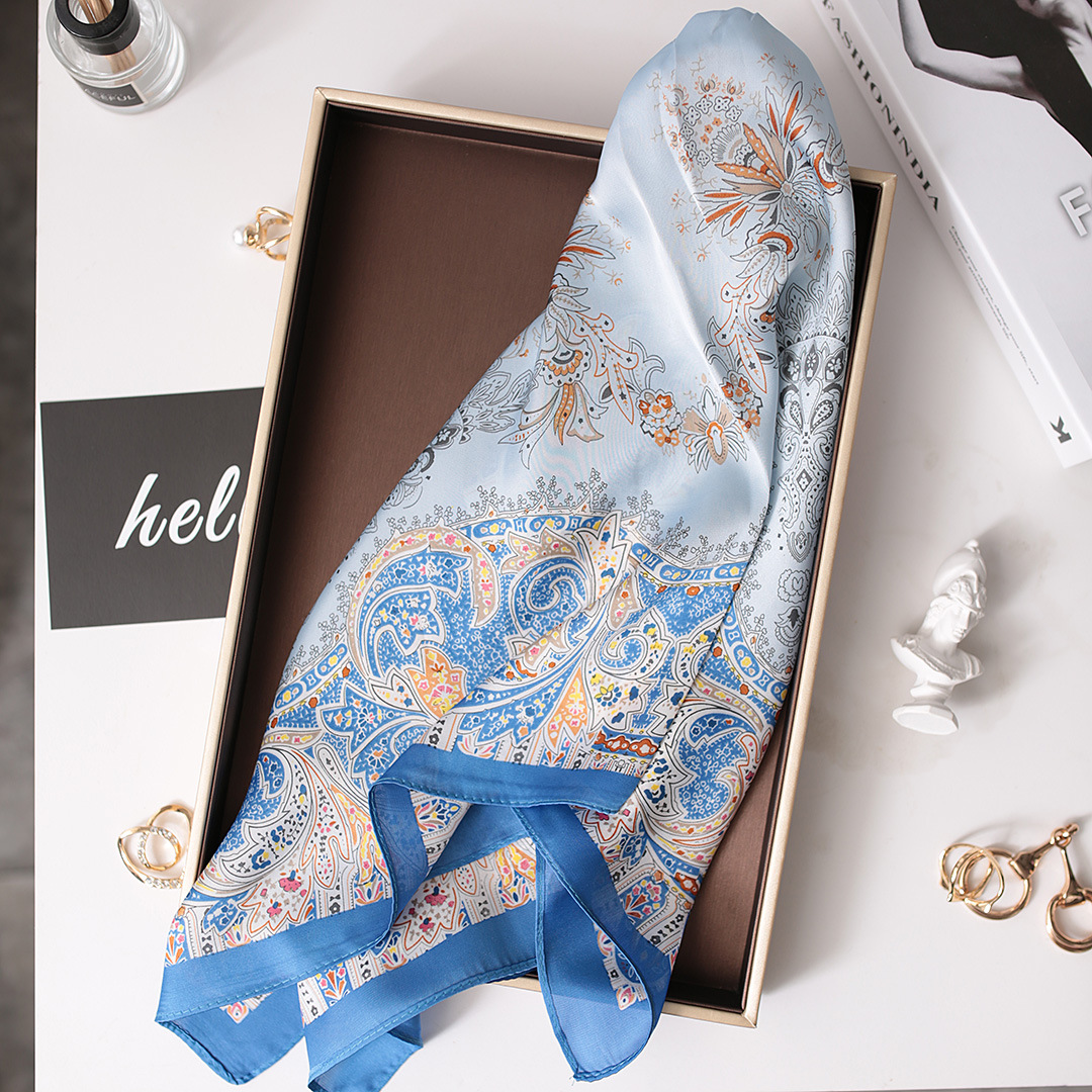 Diadema versátil coreana para mujer, seda nueva cuadrada pequeña de 70cm, estilo fino de primavera y otoño, combinado con moda decorativa_voghion.com