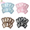 Blue Blue Perm, Fish Flower Tail Birthday Pull Happy Birthday Birthday Happy Birthday Banner Banner Plus Flower