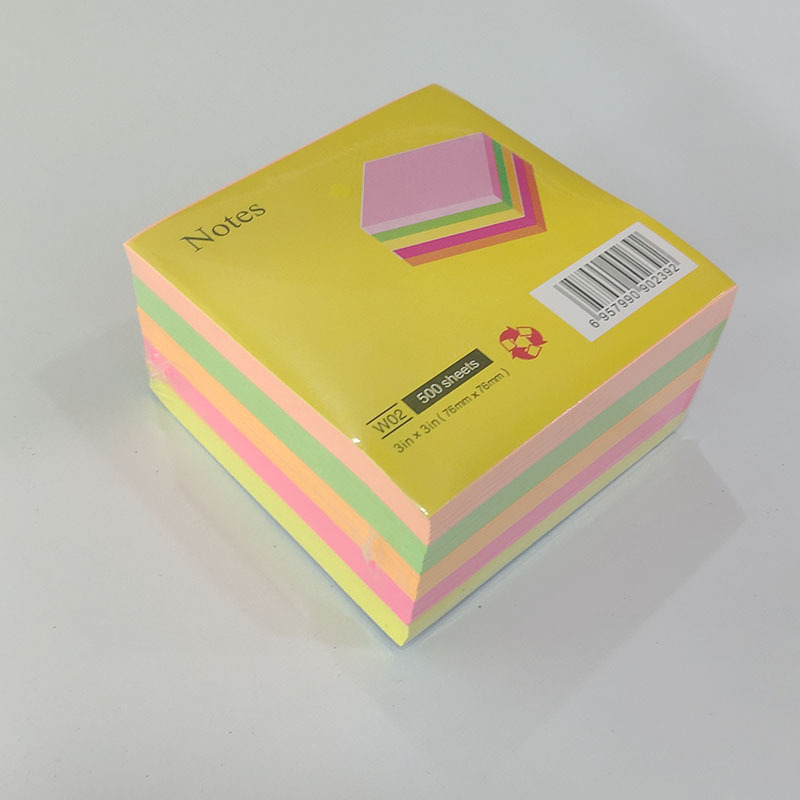 Bloque de papel notes adhesivos con funda retráctil creativa, mensajes