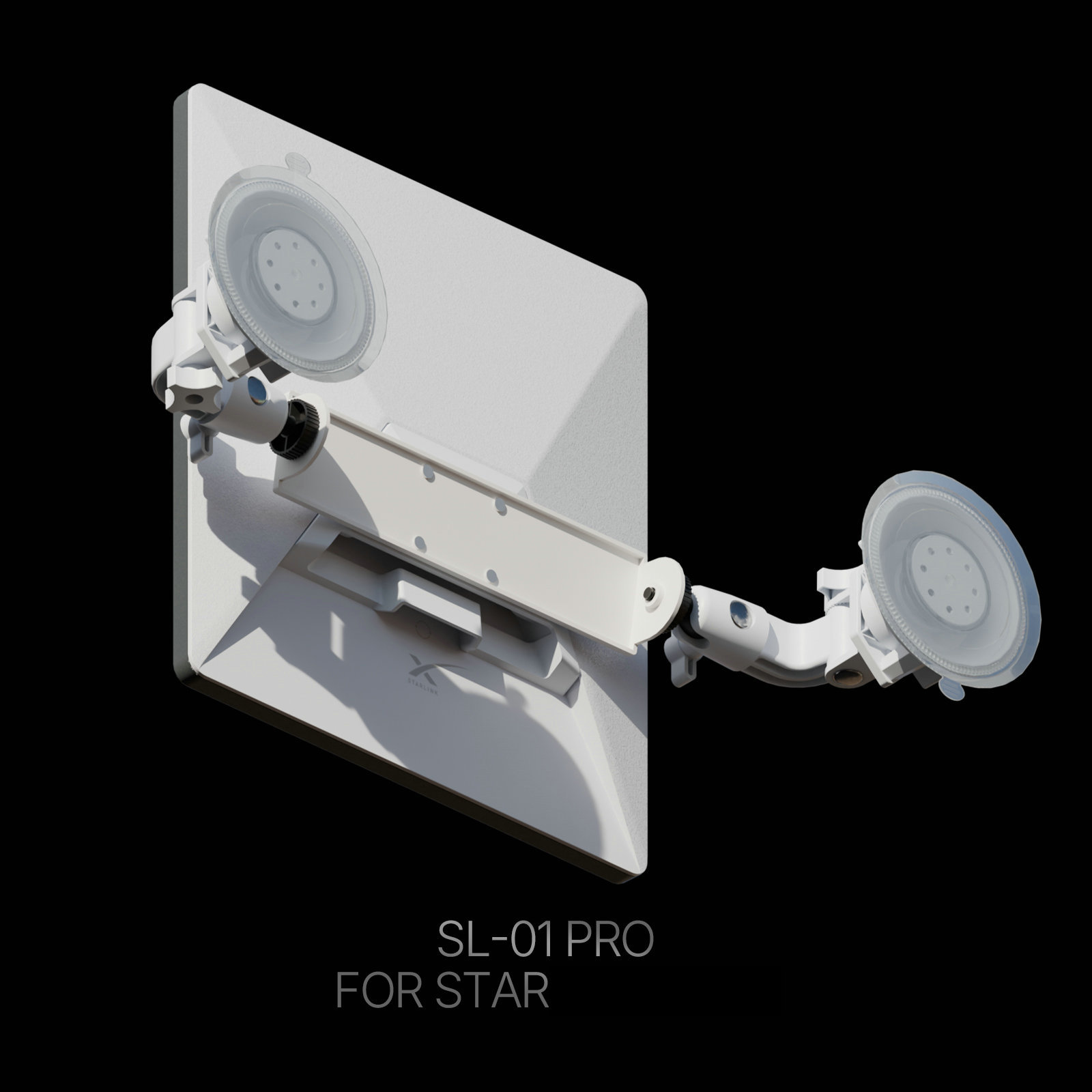 Adjustable car suction cup mount for roof skylight signal receiver, suitable for mini skylight suction cup mount