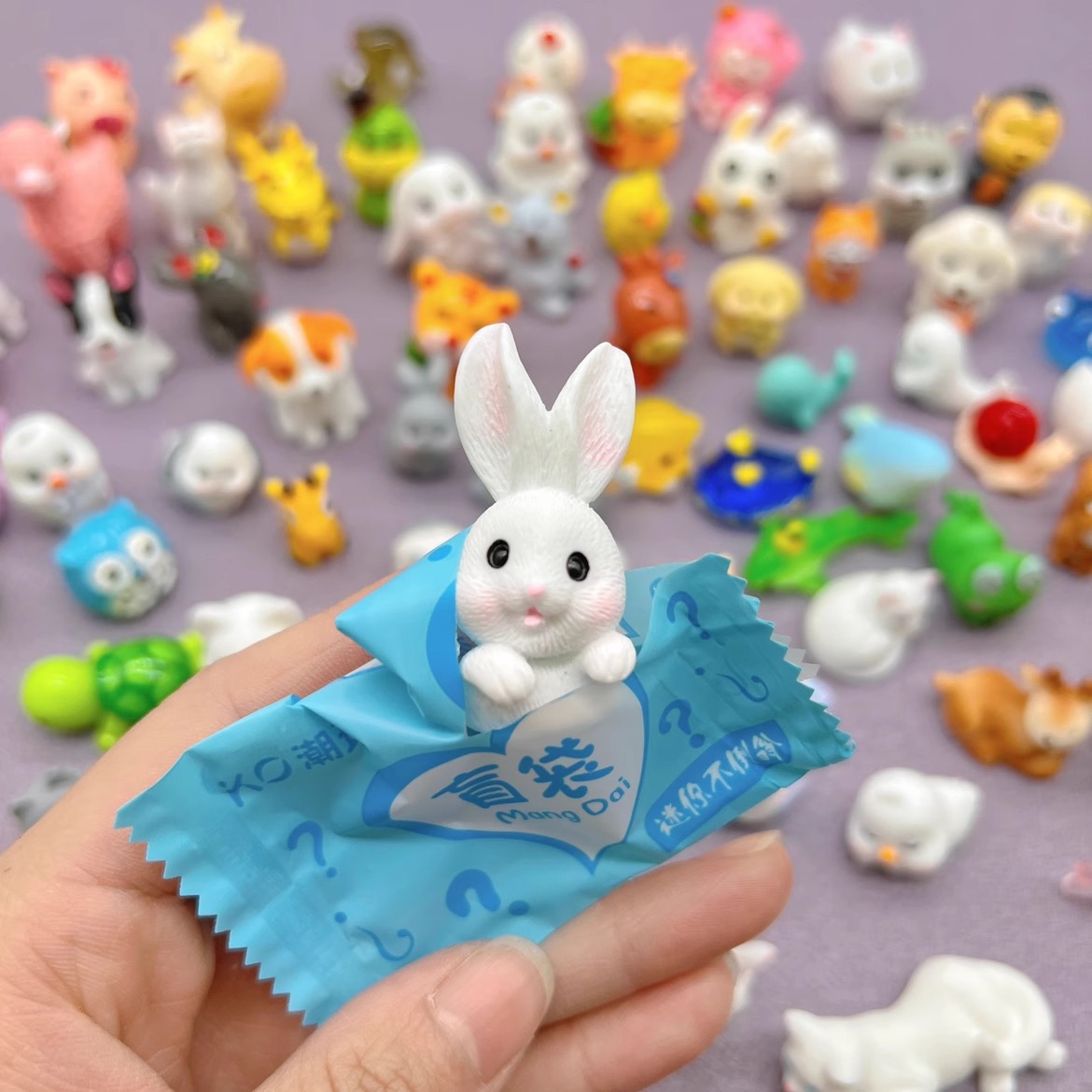 Miniature Animal Blind Bag Mini Tiger Rabbit Doll Model Toy Artificial Items Boys and Girls Blind Box Gift