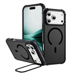 Apple 16 ケブラー カーボンファイバー パターン携帯電話ケース磁気回転スタンド iPhone15 落下防止保護カバーに適しています。