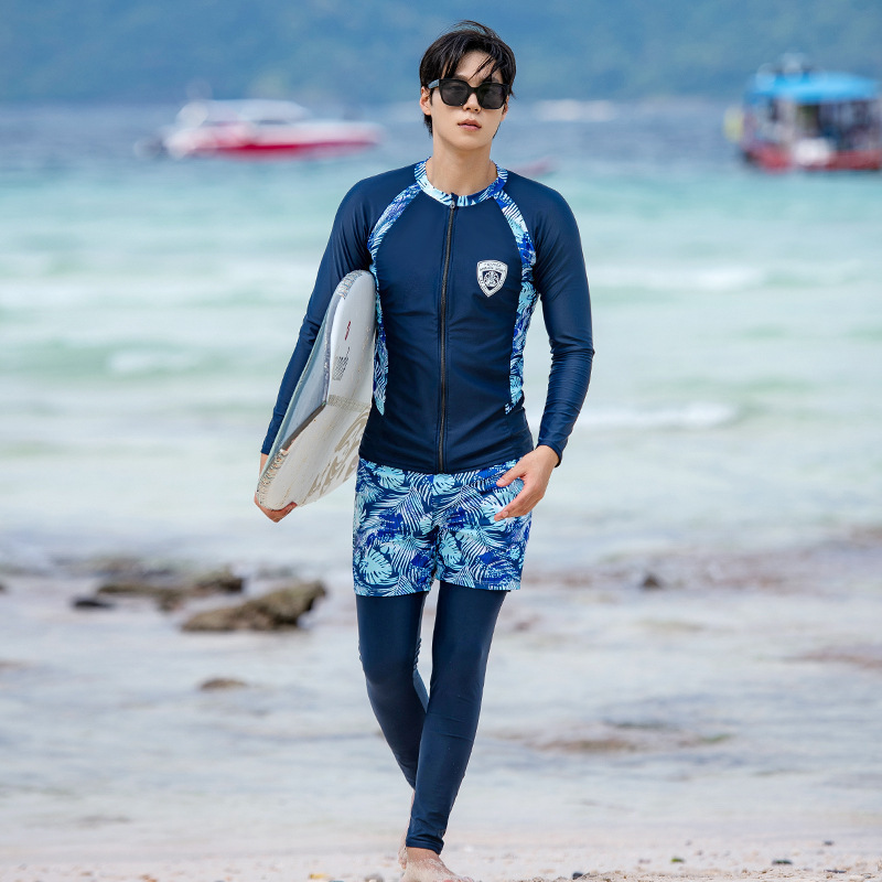 Couple swimsuit female 2024 Summer new sexy split beach pants seaside honeymoon conservative hot spring swimming suit Couple swimsuit female 2024 Summer new sexy split beach pants seaside honeymoon conservative hot spring swimming suit