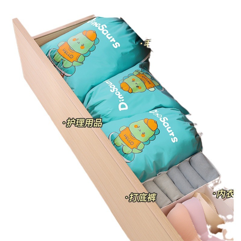 Bolsa de cordón CPEVA de dibujos animados de doble capa bolsa de cordón engrosada bolsa de embalaje de juguete bolsa de almacenamiento de ropa bolsa esmerilada