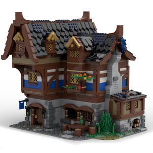 Moc-70187 Medieval Tavern and Hotel with Modular Building Inside 2326 Particle Number